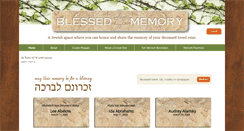 Desktop Screenshot of blessedmemory.org