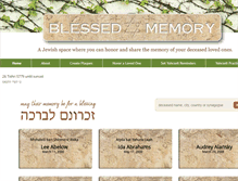 Tablet Screenshot of blessedmemory.org